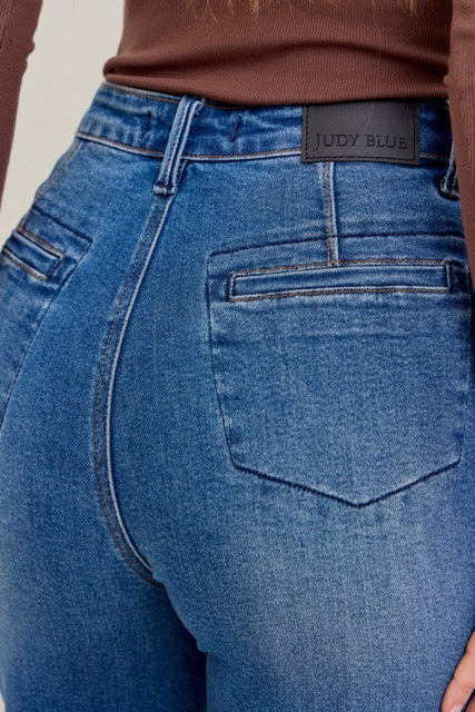 Judy Blue Karla Straight Leg Button-Fly