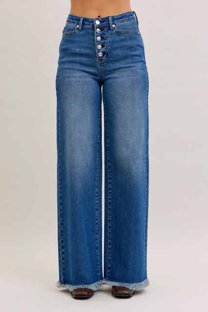 Judy Blue Karla Straight Leg Button-Fly