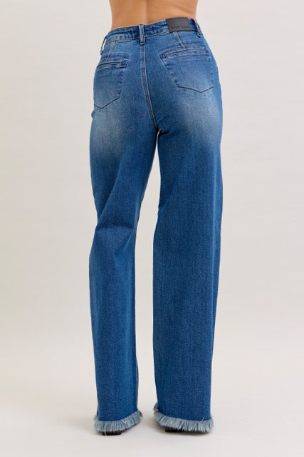 Judy Blue Karla Straight Leg Button-Fly