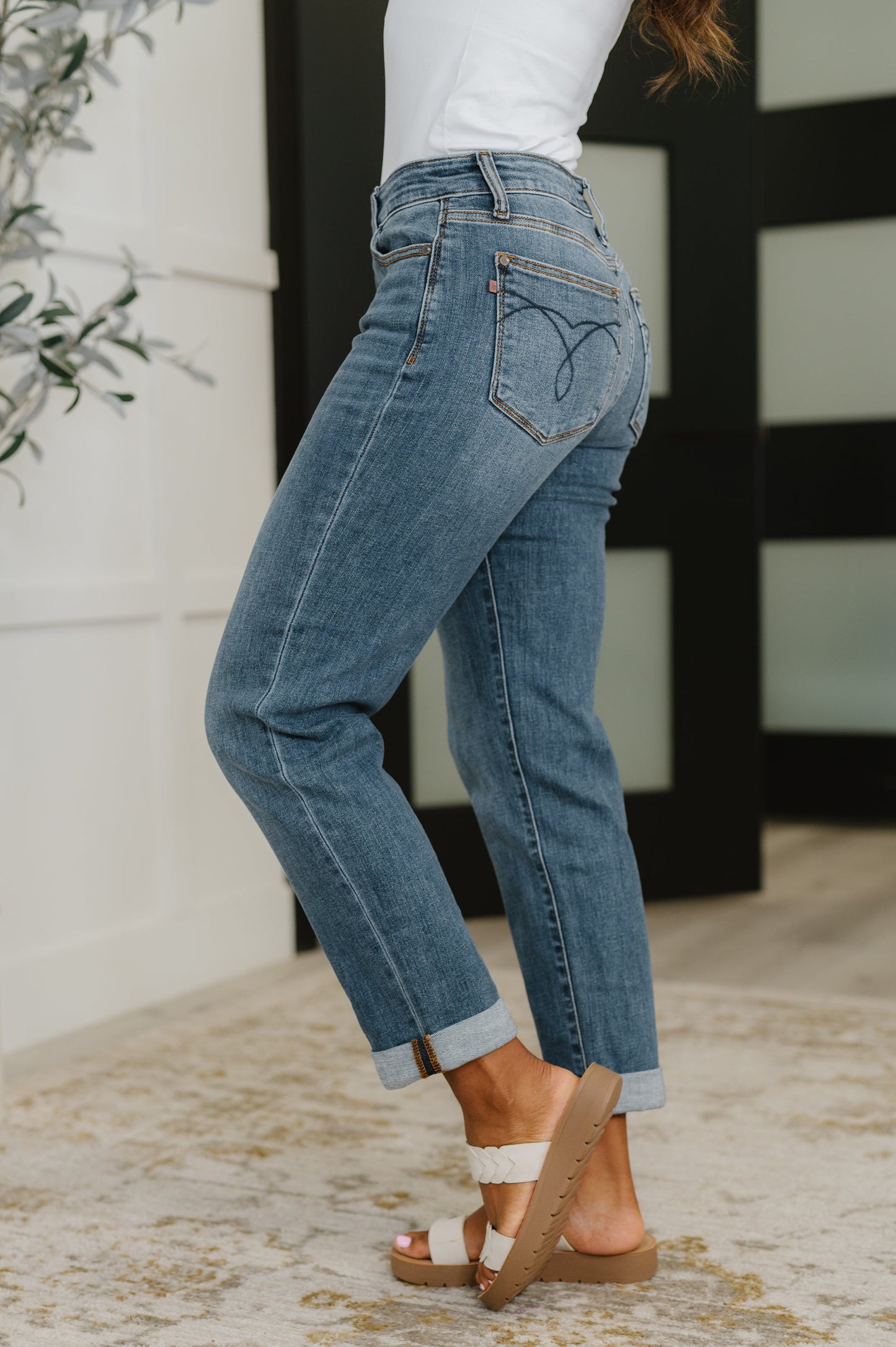Judy Blue Colette Boyfriend Classic Cuffed
