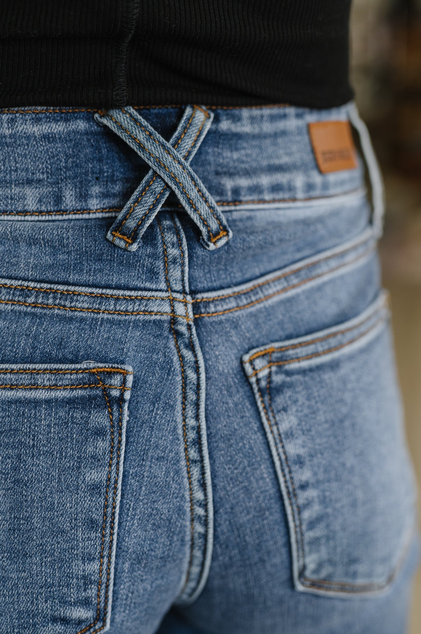 Judy Blue Elsie Double Button Wide Leg Jeans