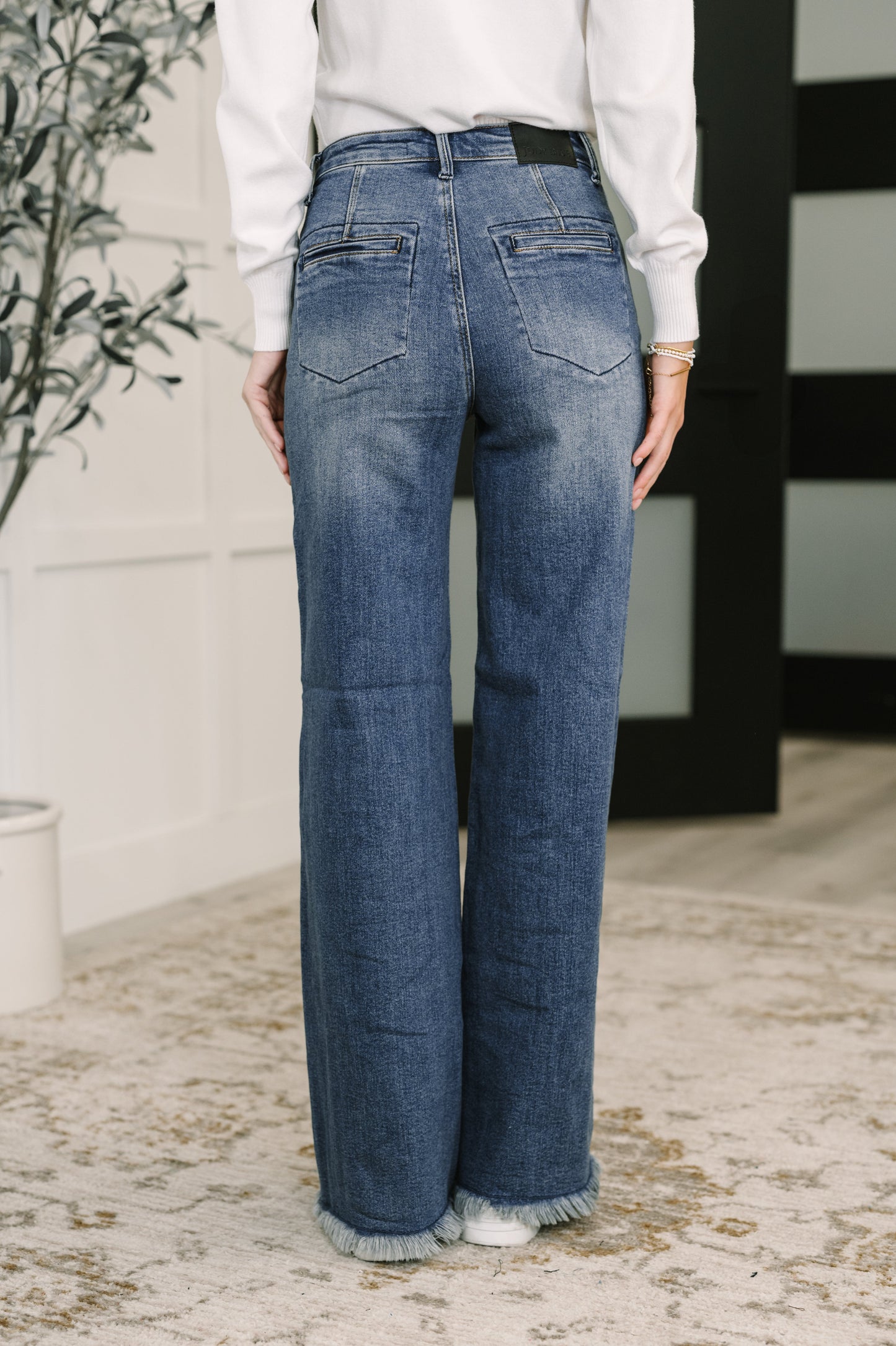 Judy Blue Karla Straight Leg Button-Fly