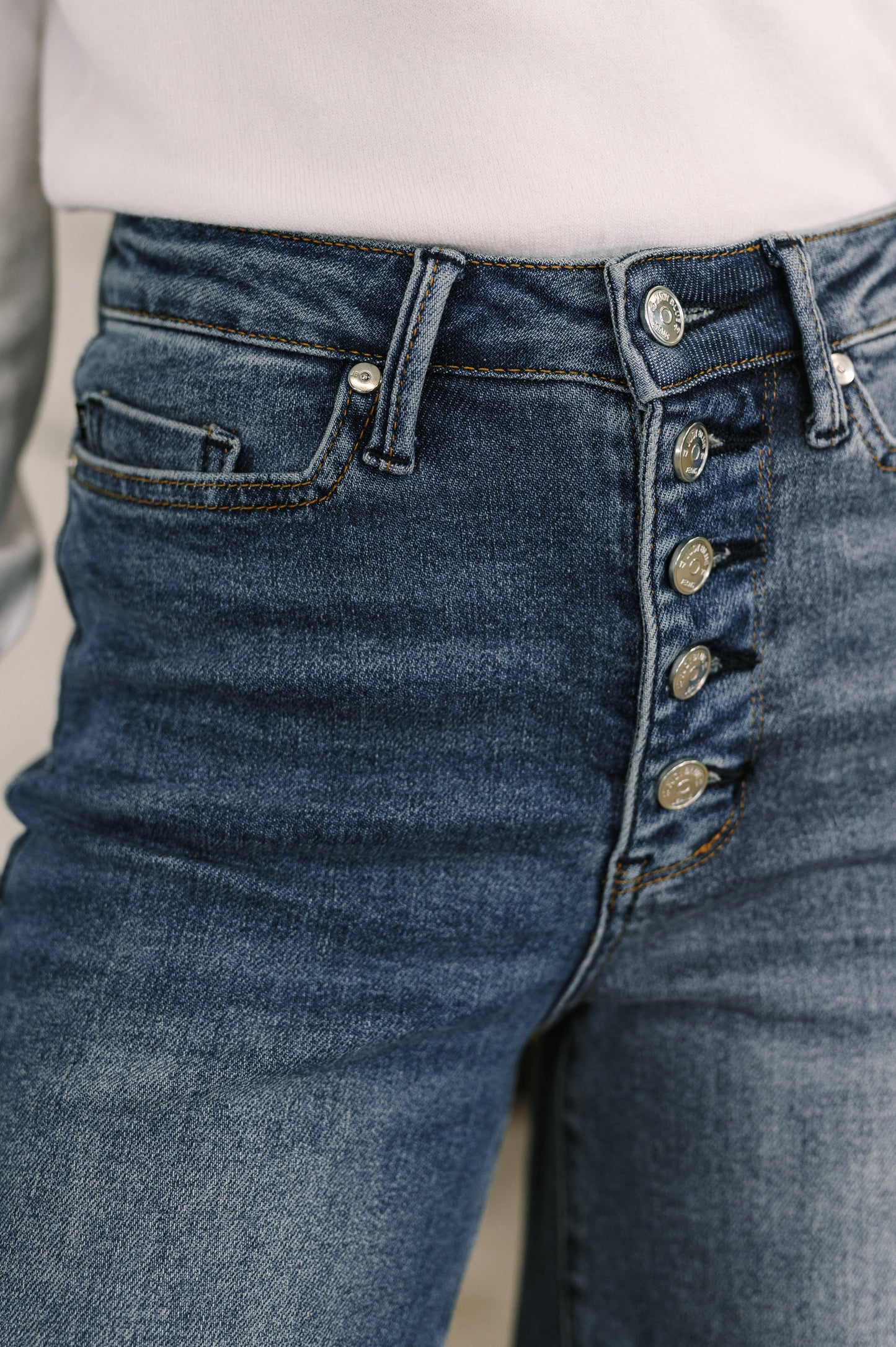 Judy Blue Karla Straight Leg Button-Fly