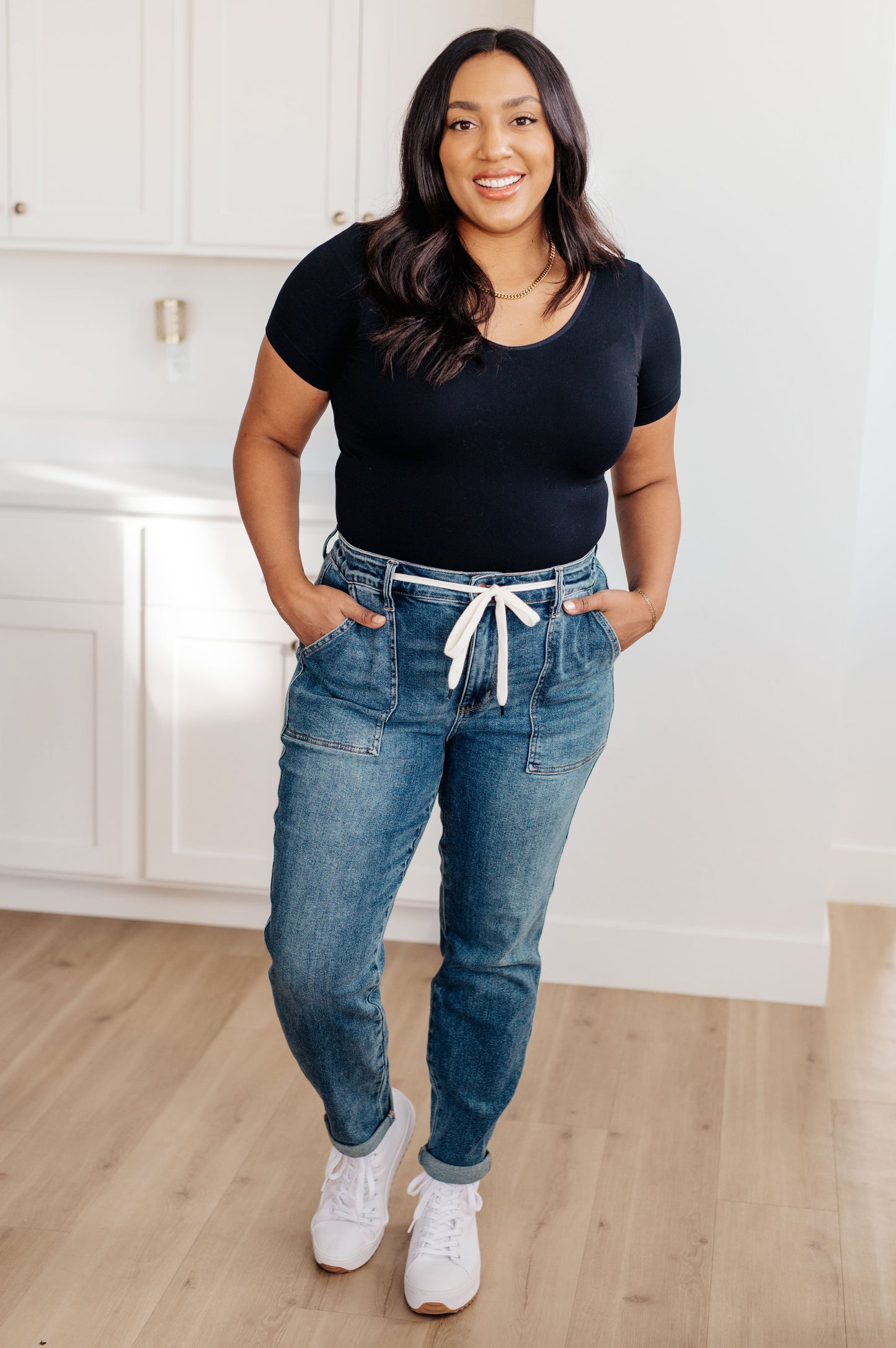 Judy Blue Payton Pull On Denim Joggers
