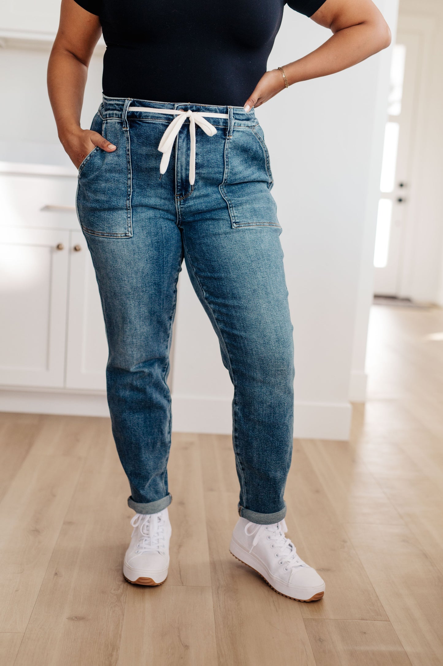 Judy Blue Payton Pull On Denim Joggers