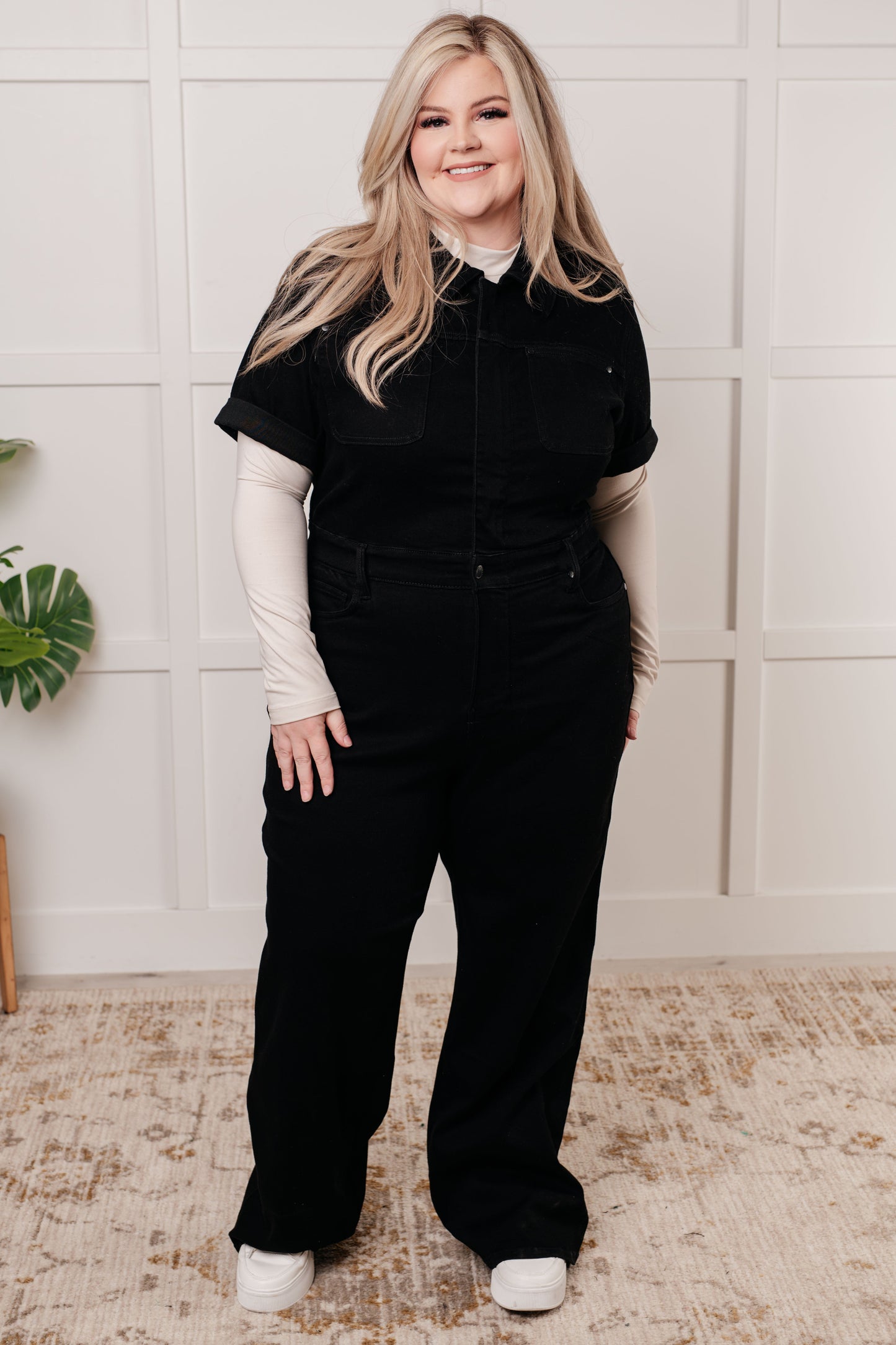 Judy Blue Tilda Control Top Denim Jumpsuit
