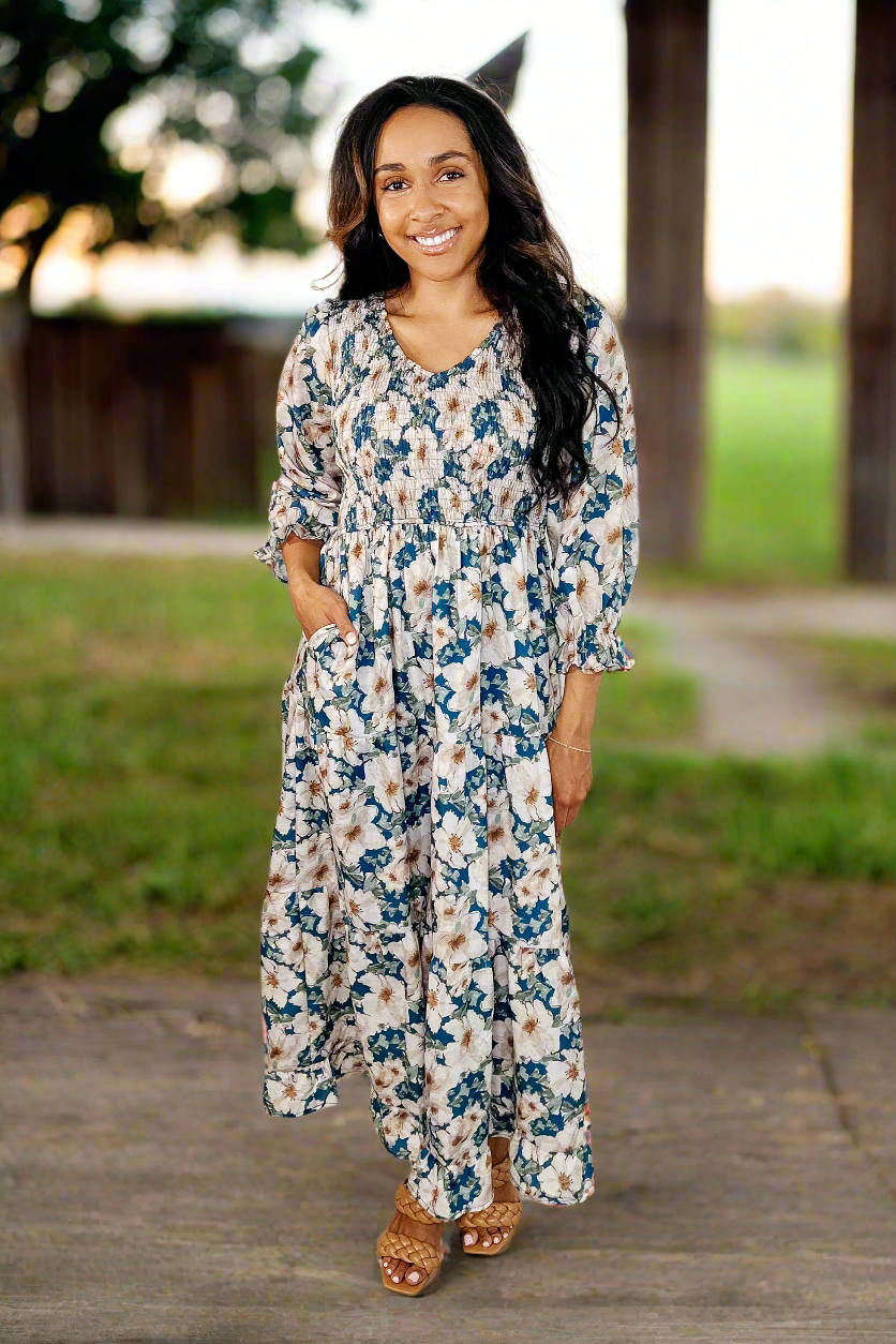 Ruffles and Romance V-Neck Dress