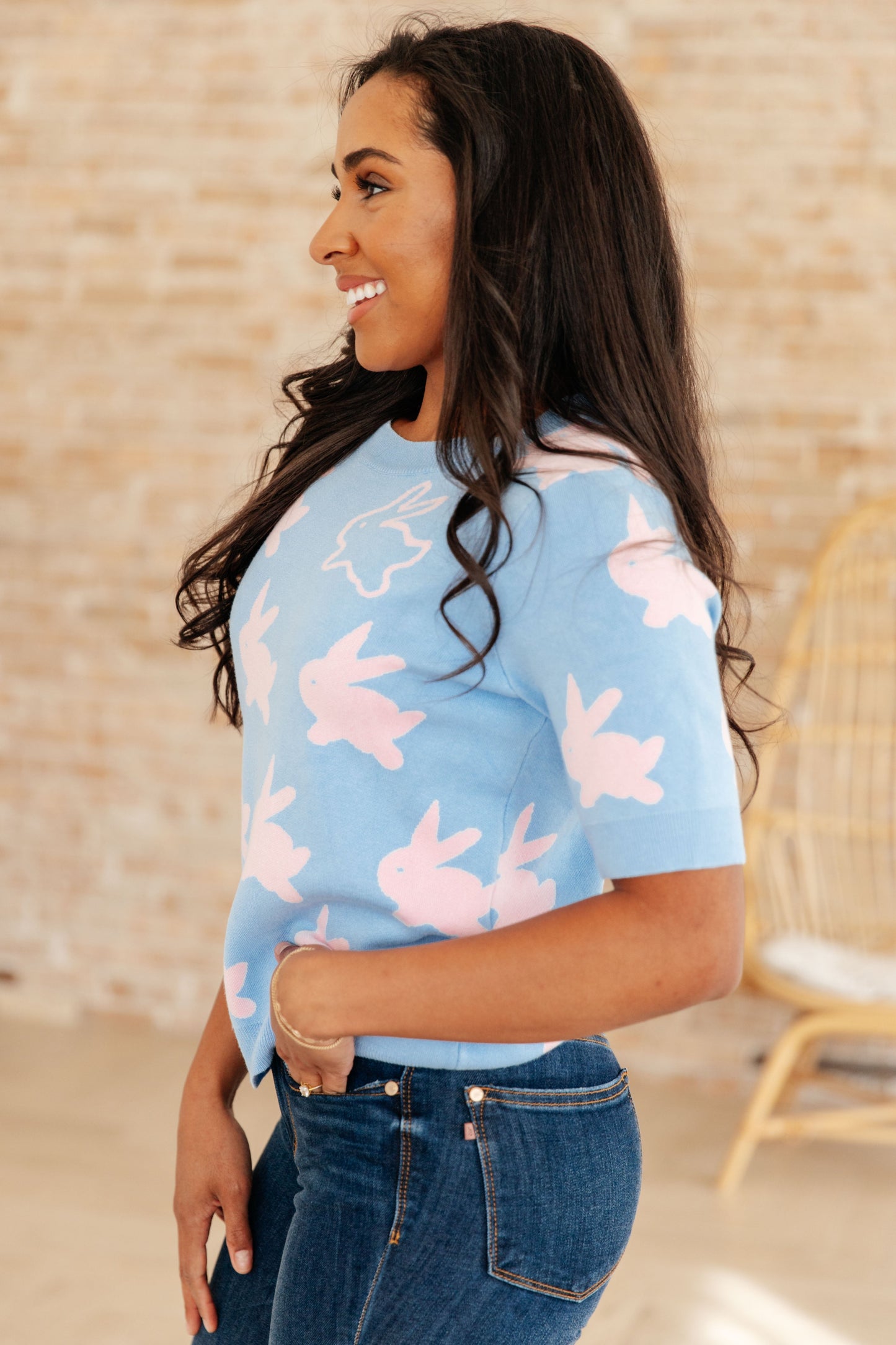 Miss Cottontail Half Sleeve Sweater