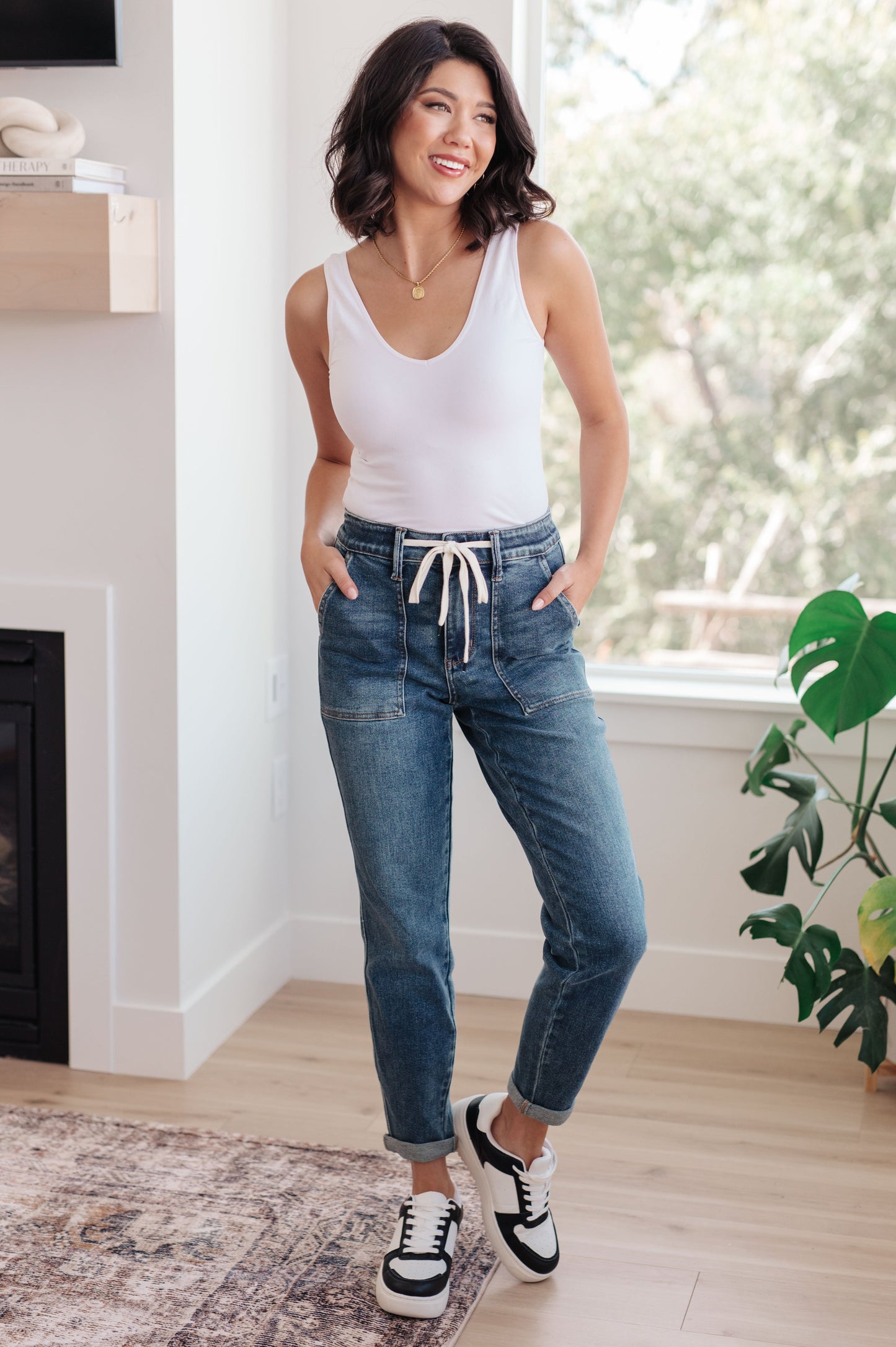 Judy Blue Payton Pull On Denim Joggers