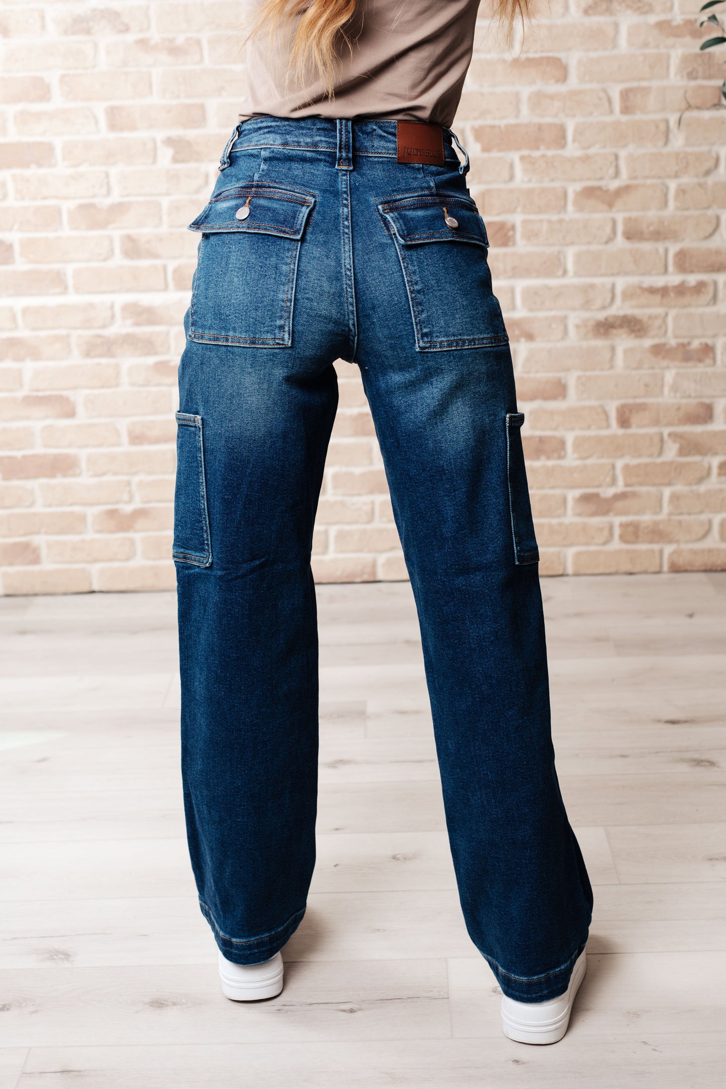 Judy Blue Leila Cargo Straight Jeans