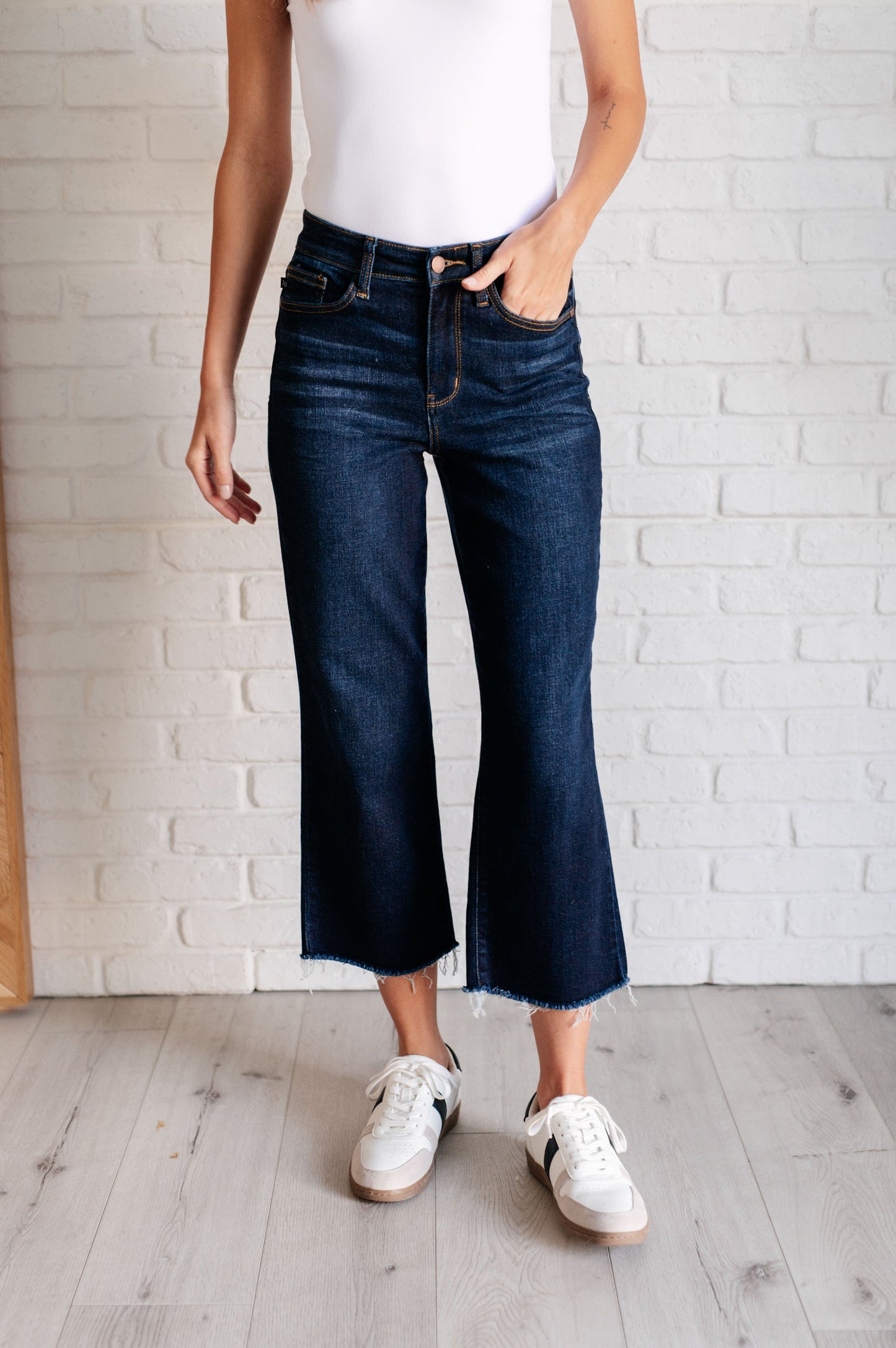 Judy Blue Madeline High Rise Wide Leg Jeans