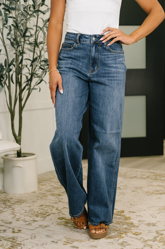 Judy Blue Marie High Waist Wilhelmina Baggy Jeans