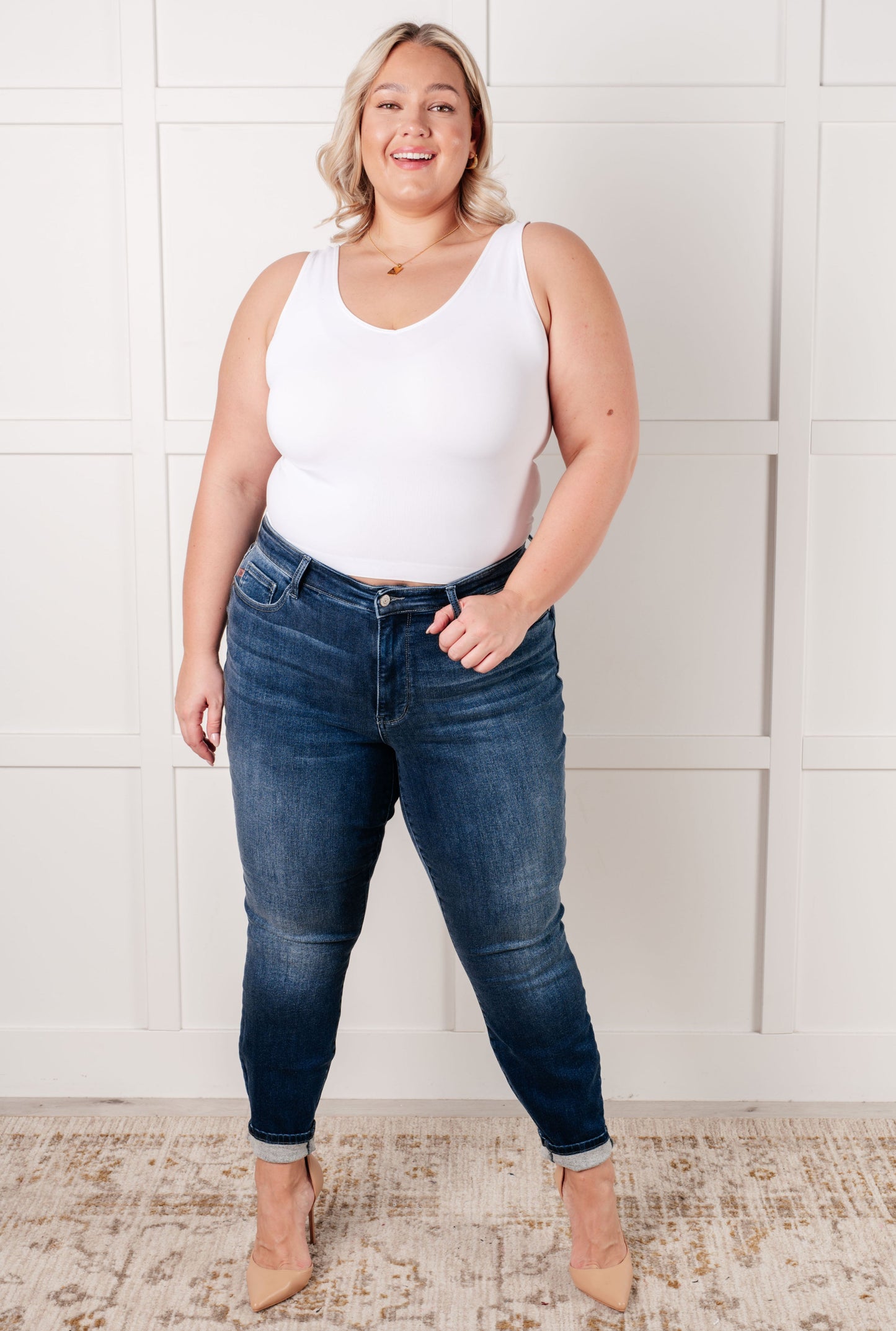 Judy Blue Skylar Thermal Vintage Skinny Jean