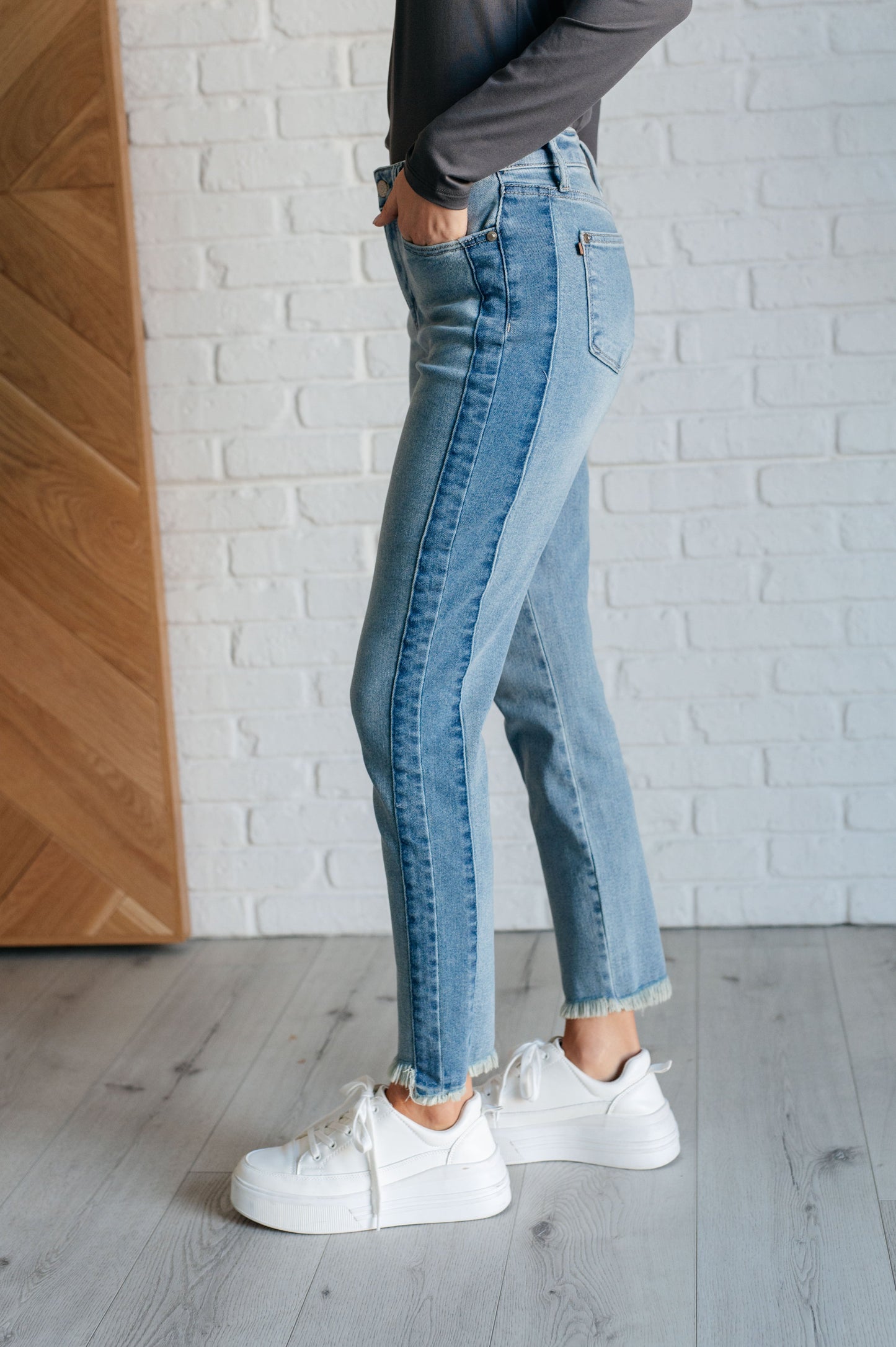 Judy Blue Susan Side Panel Detail Slim Jeans