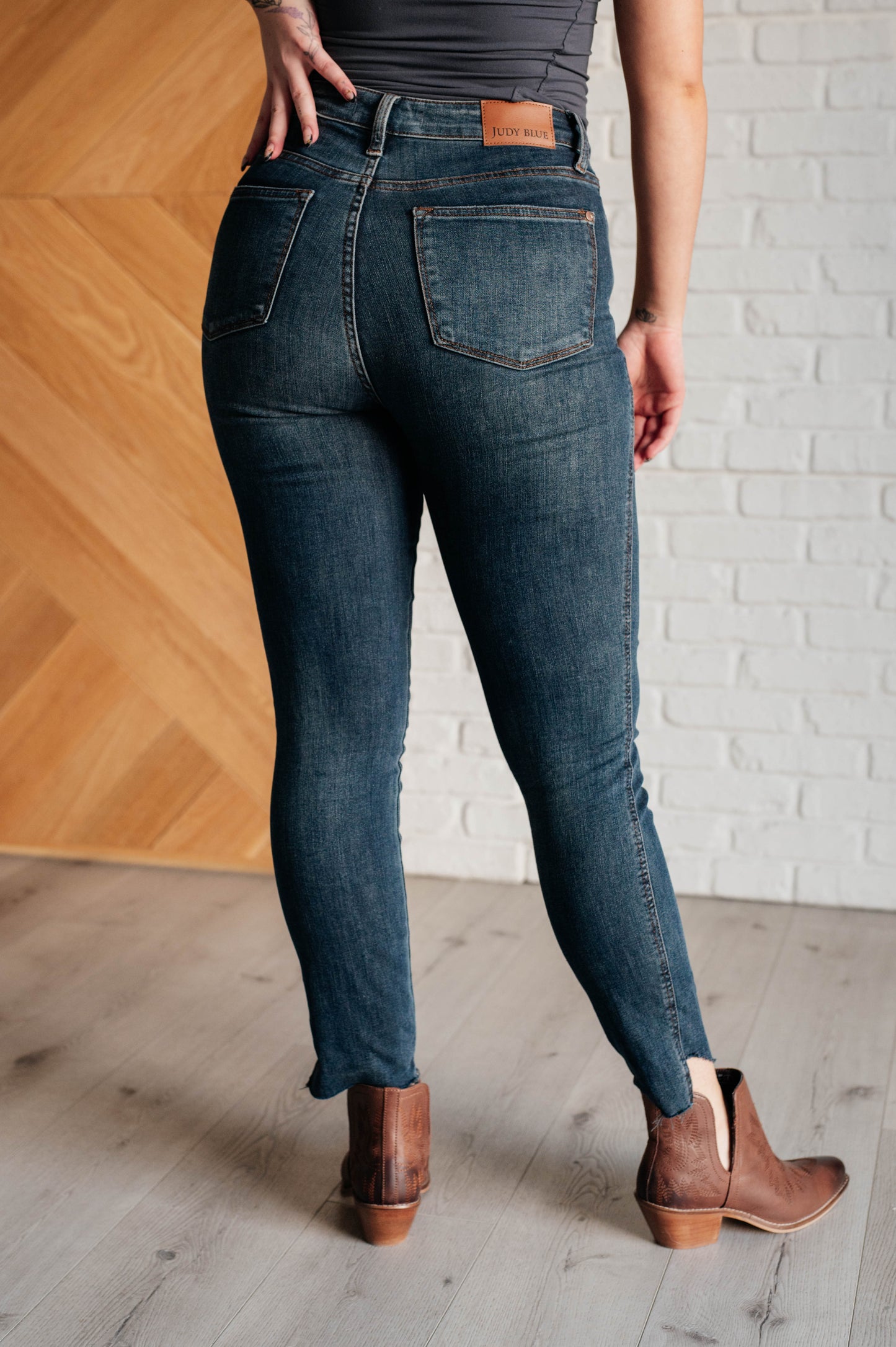 Judy Blue Tessa Control Top Step Hem Skinny Jeans