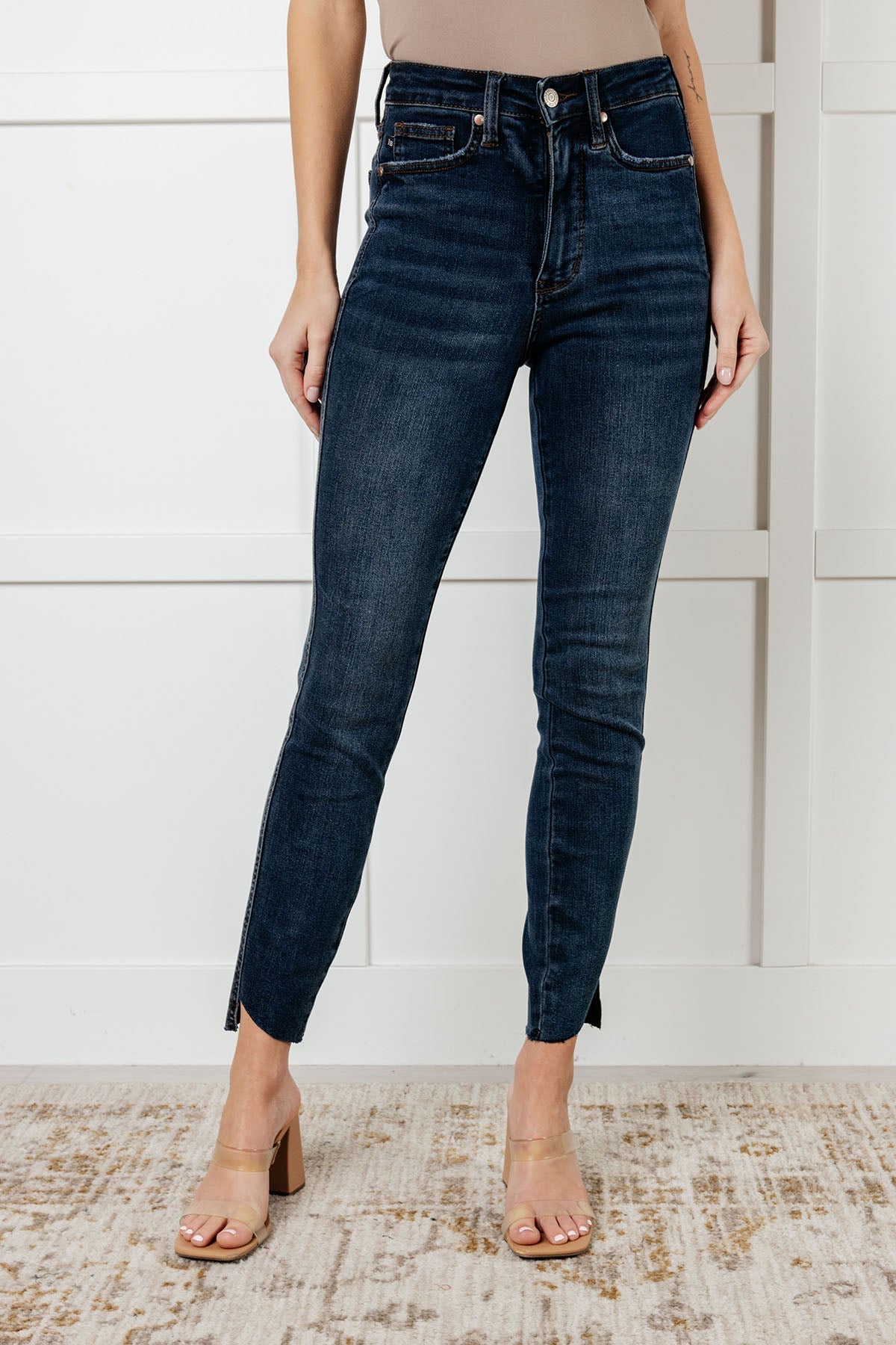 Judy Blue Tessa Control Top Step Hem Skinny Jeans