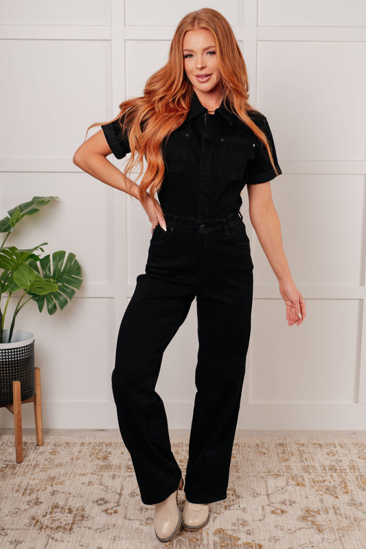 Judy Blue Tilda Control Top Denim Jumpsuit