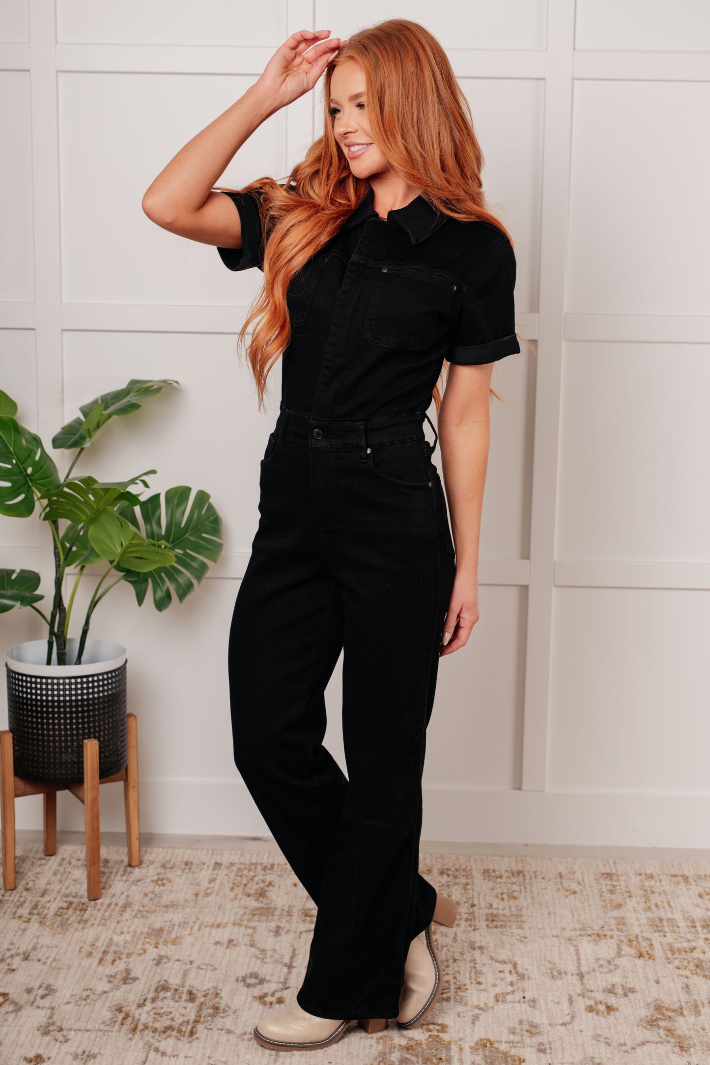 Judy Blue Tilda Control Top Denim Jumpsuit