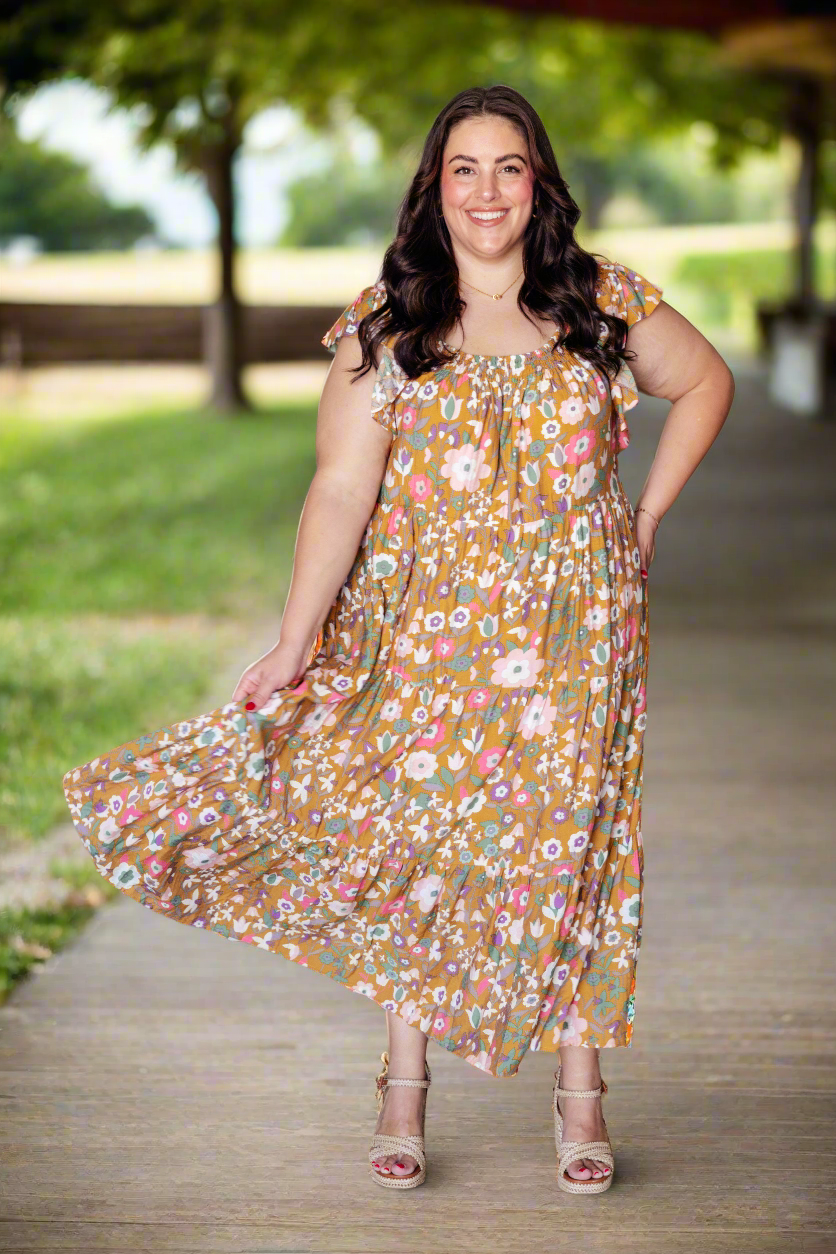 I Done It Good Flutter Sleeve Dress