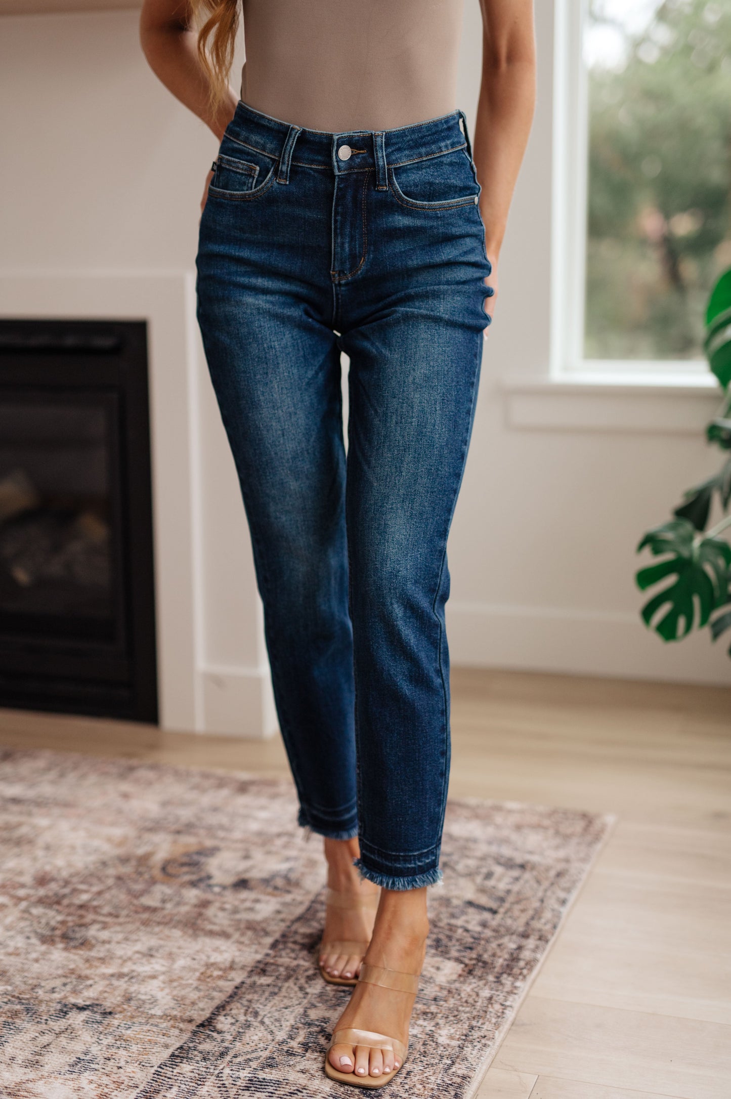 Judy Blue Phillipa Release Hem Slim Jeans